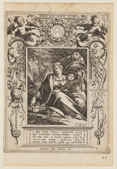 Descanso en la Huida a Egipto de Aegidius Sadeler II
