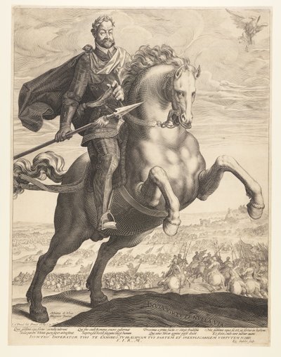 Rodolfo II a caballo de Aegidius Sadeler II