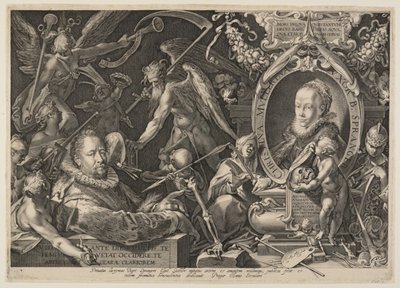 Spranger y su esposa de Aegidius Sadeler II