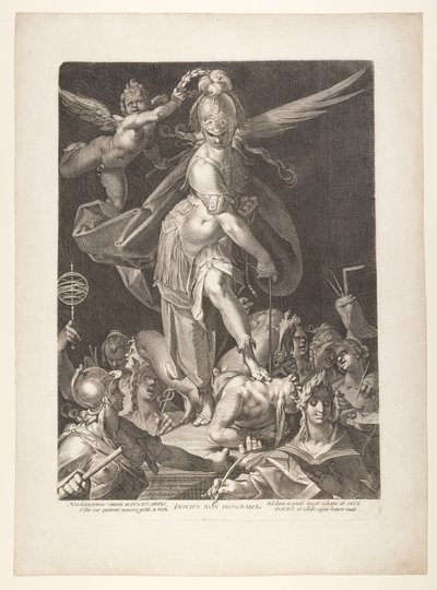 El triunfo de la sabiduría de Aegidius Sadeler II