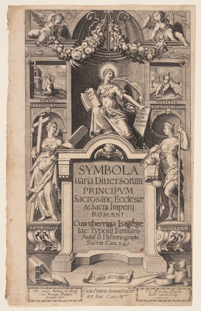 Portada de Symbola varia diversorum de Aegidius Sadeler II