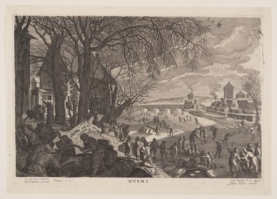 Invierno, de Las cuatro estaciones de Aegidius Sadeler II
