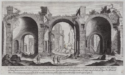 Baños de Caracalla, Roma de Aegidius Sadeler or Saedeler