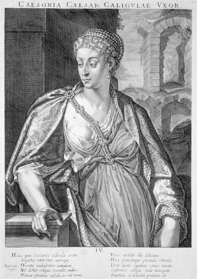 Caesonia esposa de Calígula de Aegidius Sadeler or Saedeler