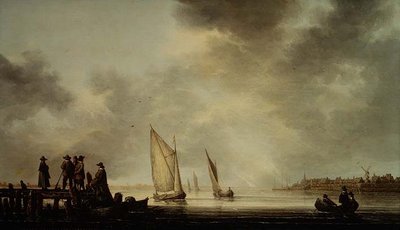 Un paisaje fluvial de Aelbert Cuyp
