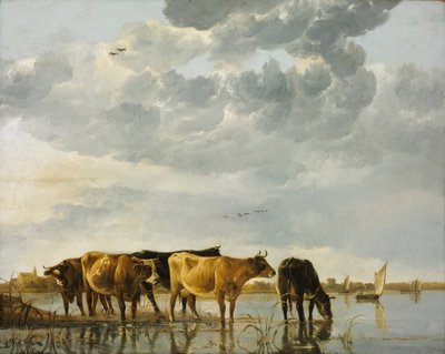 Vacas en un río de Aelbert Cuyp