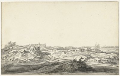 Vista desde las dunas del Huis te Kleef, cerca de Haarlem de Aelbert Cuyp