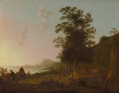 Paisaje con la huida a Egipto de Aelbert Cuyp