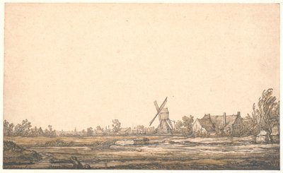 Paisaje con un molino de Aelbert Cuyp