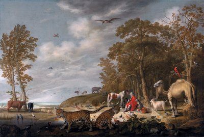 Orfeo toca para los animales de Aelbert Cuyp