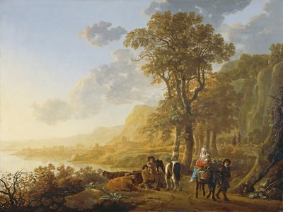 La huida a Egipto de Aelbert Cuyp