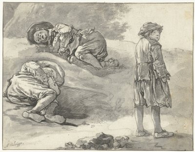 Tres estudios de un pastorcillo de Aelbert Cuyp