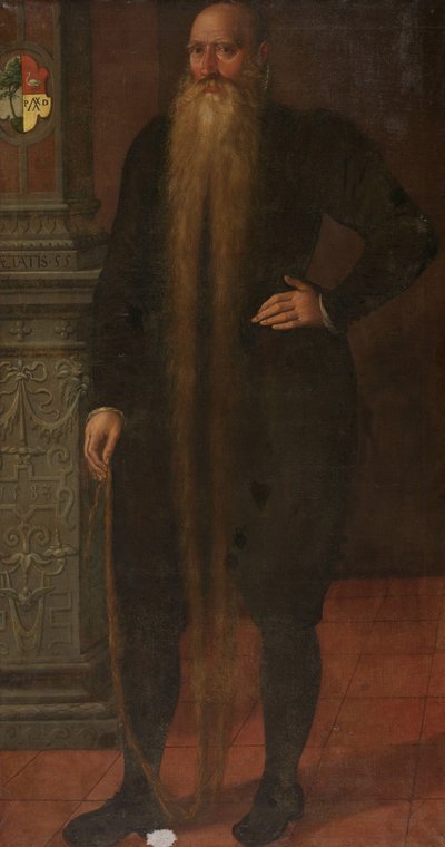 Retrato de Pieter Dircksz, llamado Barba Larga, miembro del Consejo de la Cámara de Huérfanos de Edam de Aert Pietersz. (attributed to)