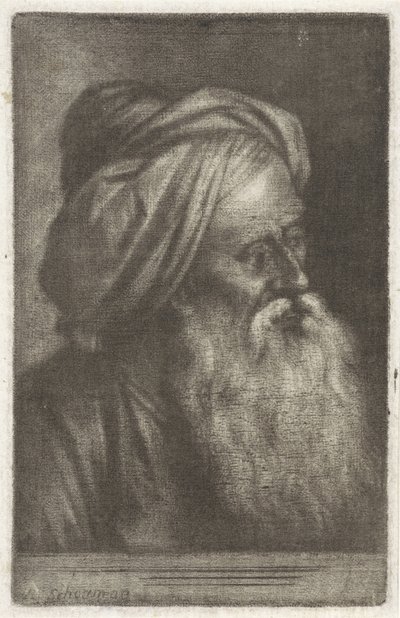 Busto de hombre con turbante de Aert Schouman