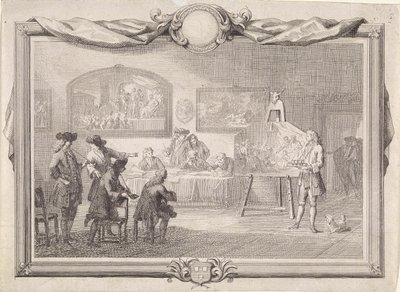 Gremio de San Lucas en Dordrecht, 1736 de Aert Schouman