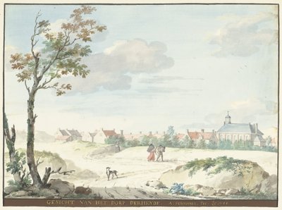 El pueblo de Terheijden SENTIDO DEL PUEBLO DE DERHEYDE (título sobre objeto) de Aert Schouman