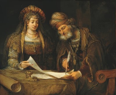 Ester y Mardoqueo de Aernt de Gelder