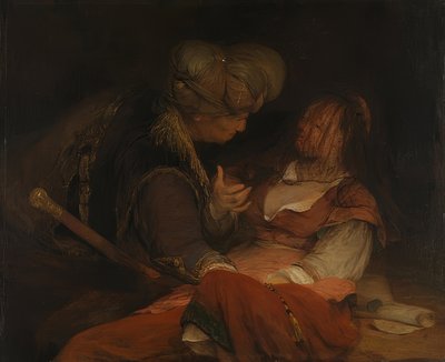 Judá y Tamar. Hacia 1681 de Aernt de Gelder