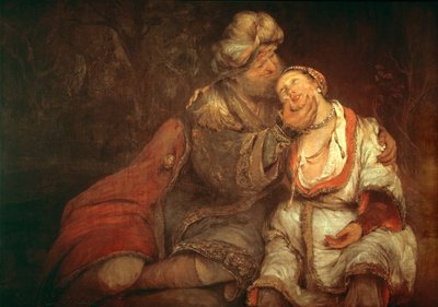 Rut y Booz ... (óleo sobre lienzo) de Aert de Gelder