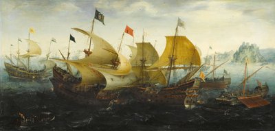 La batalla de Cádiz de 1587 de Aert van Antum