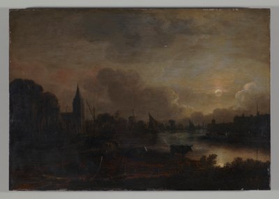 paisaje claro de luna de Aert van der Neer