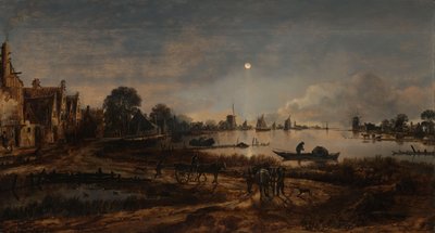 Vista del río a la luz de la luna
Paisaje a la luz de la luna de Aert van der Neer