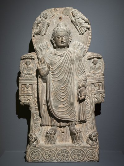 Buda con el Gran Milagro de Afghan School