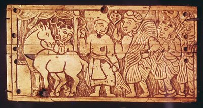 Historia del Mangala-asva del Rey de Benarés, de Begram de Afghan School