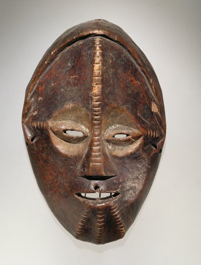 Máscara, cultura Ngbaka, de la República Democrática del Congo de African