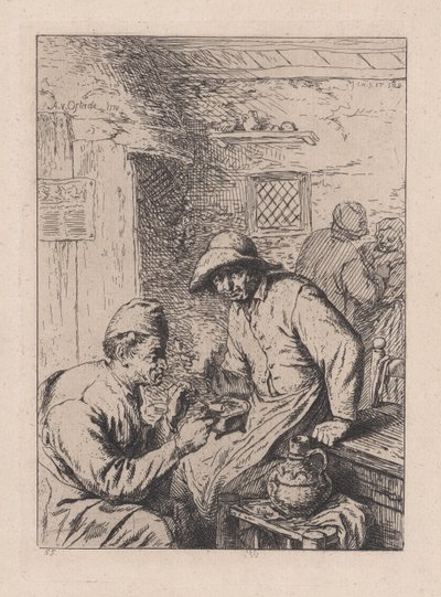 Los fumadores, después de Ostade de After Adriaen van Ostade.