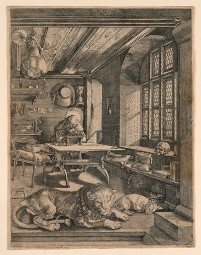 San Jerónimo en su estudio de After Albrecht Dürer