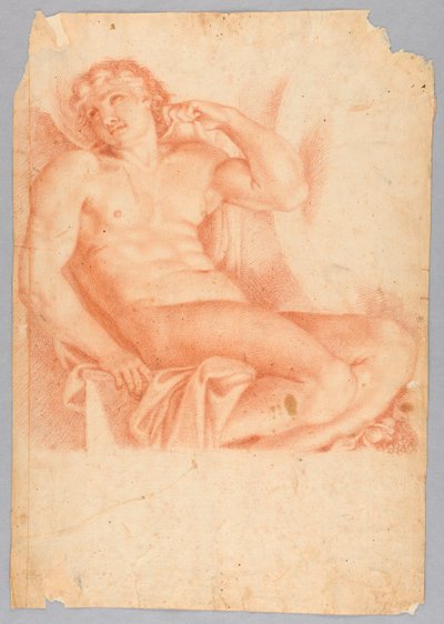 Esclavo de Héroe y Leandro en la Galería Farnese, después de Annibale Carraci de After Annibale Carracci