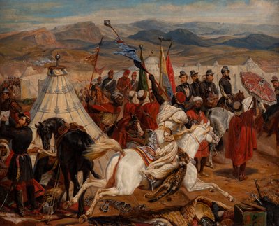 Horace Vernet (círculo) Batalla de Isly de after Horace Vernet