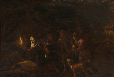 La huida a Egipto de after Jacopo Bassano