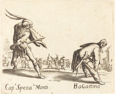 Cap. Spessa Monti y Bagattino de After Jacques Callot
