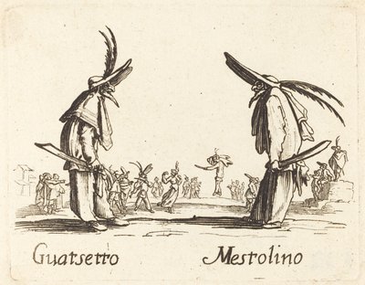 Guatsetto y Mestolino de After Jacques Callot