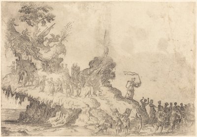 El Flotador del Monte Parnaso de After Jacques Callot