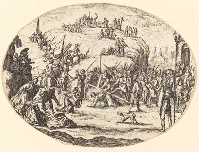 El pequeño transporte de la cruz de After Jacques Callot