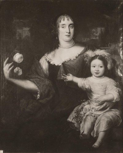 Doble retrato de Maria van Berckel (1631-1796) y su hija de After Jan de Baen