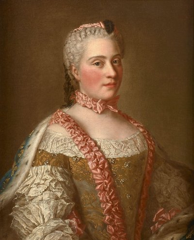 Según Jean Étienne Liotard - Retrato de Marie-Josèphe de Saxe de after Jean Etienne Liotard