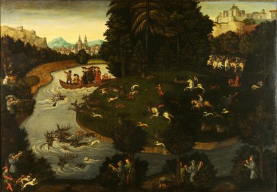 Caza del ciervo de after Lucas Cranach the Elder