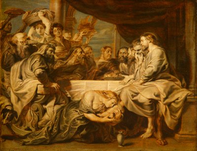 Cristo en casa de Simón de after Peter Paul Rubens