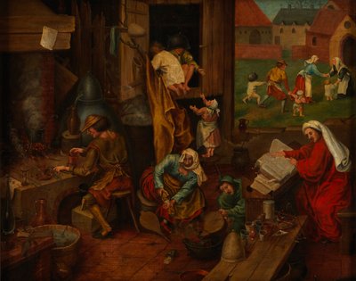 Un alquimista de After Pieter Brueghel the Elder
