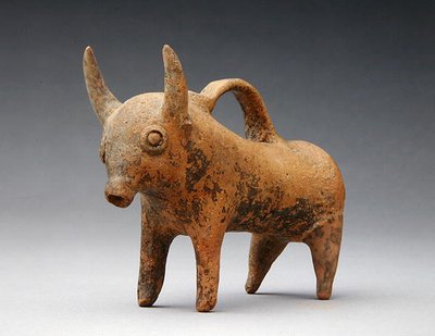 Jarra en forma de buey, c.1575-1400 a.C. de Age Bronze