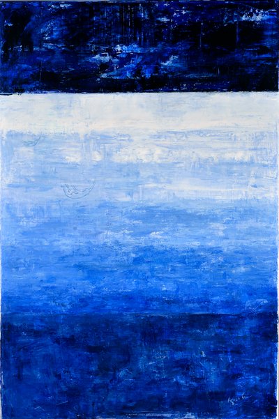 And Jump, 2018 (acrílico sobre lienzo) de Agnes Girardon