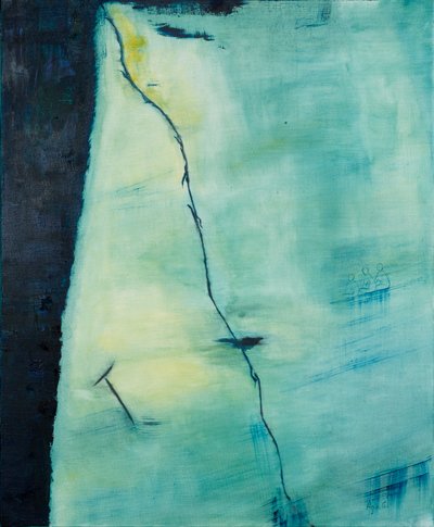 Fractura, 2018 (óleo sobre lienzo) de Agnes Girardon