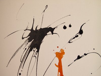 Sin título 17, 2016 (tinta sobre papel) de Agnes Girardon