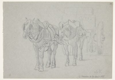 Carro tirado por dos caballos de Agnes Lunn