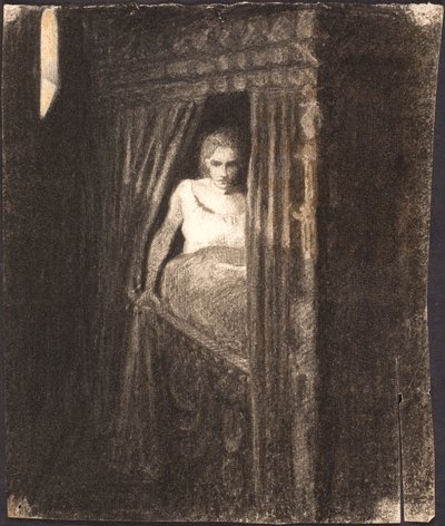 Mujer en un Alcoba de Agnes Slott Møller