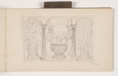 Boceto para "La primavera de la patria" de Agnes Slott Møller
